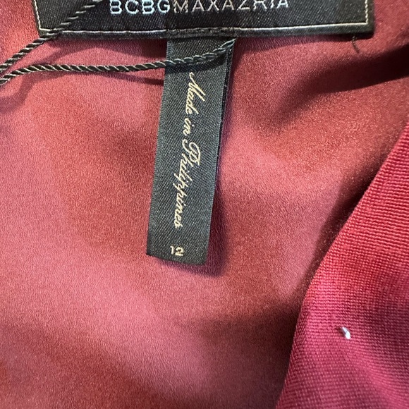 BCBG Red and Black Sleeveless Sheath Mini Dress for Cocktail - Picture 8 of 8